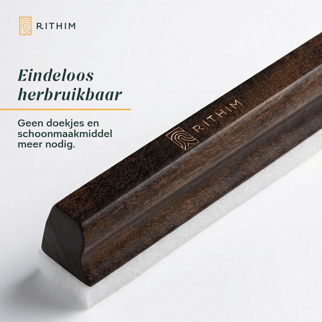 Baardbar van kersenhout en micro spons